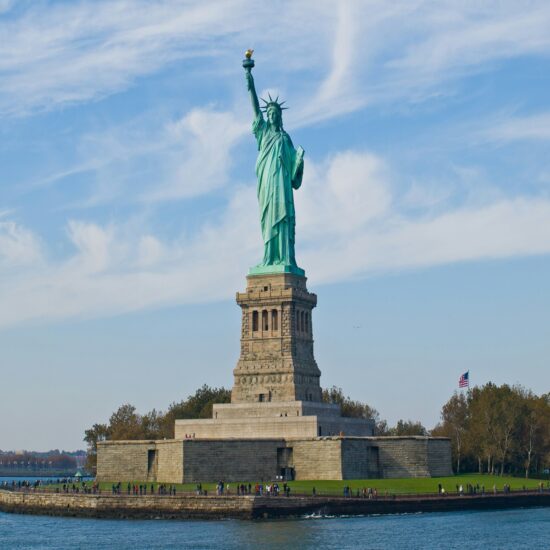Statue of Liberty in New York, one of the most iconic cool places to visit in USA.